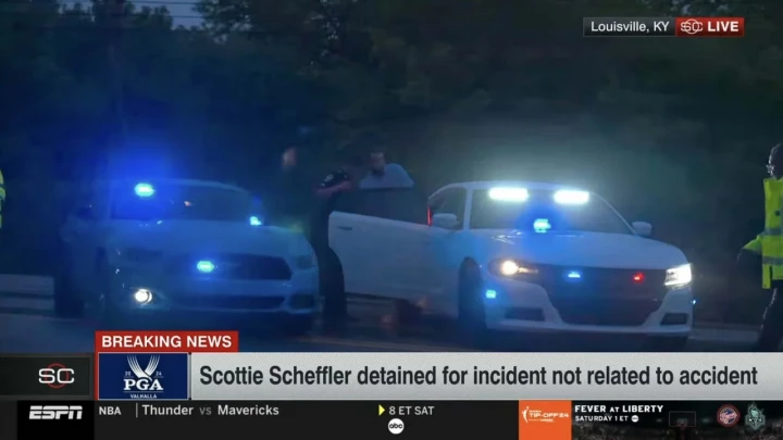 Scottie Scheffler bị bắt giữ với 4 cáo buộc trước vòng 2 PGA Championship 2024