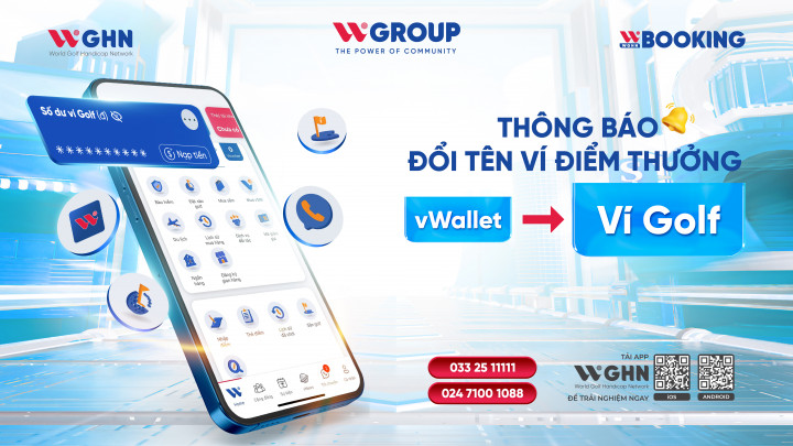 Đổi tên ví điểm thưởng vWallet thành Ví Golf - Nâng cao trải nghiệm người dùng