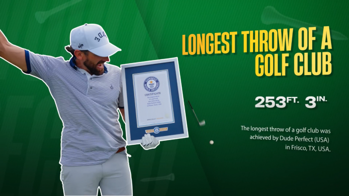5 thành tựu golf thú vị trong Sách kỷ lục Guinness Thế giới