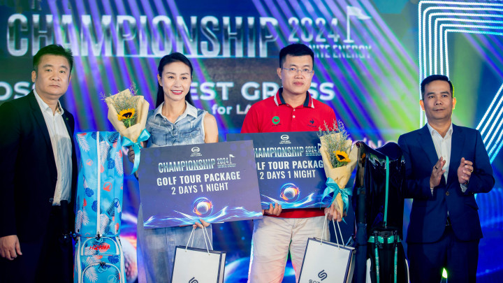 Golfer Mai Văn Lợi và Nguyễn Thu Hương vô địch Long Bien Golf Course Championship 2024