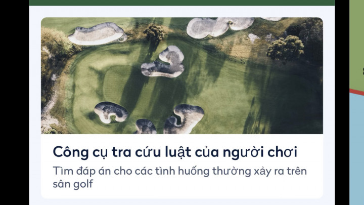 R&A ra mắt ứng dụng Luật golf 2023 dành cho iOS có Tiếng Việt