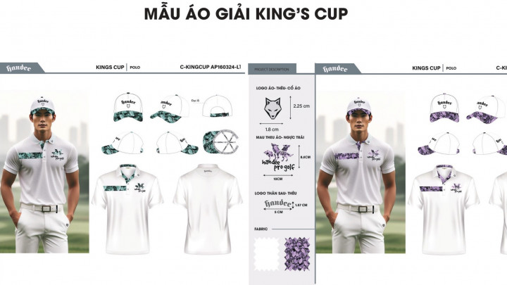 Ấn tượng với trang phục được Handee Golf Fashion thiết kế riêng cho King’s Cup 2024