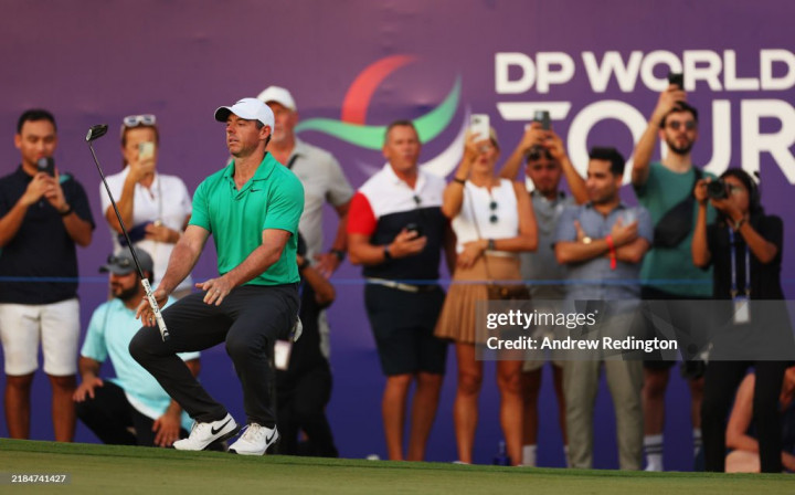 Rory McIlroy lỡ cơ hội độc chiếm ngôi đầu DP World Tour Championship 2024