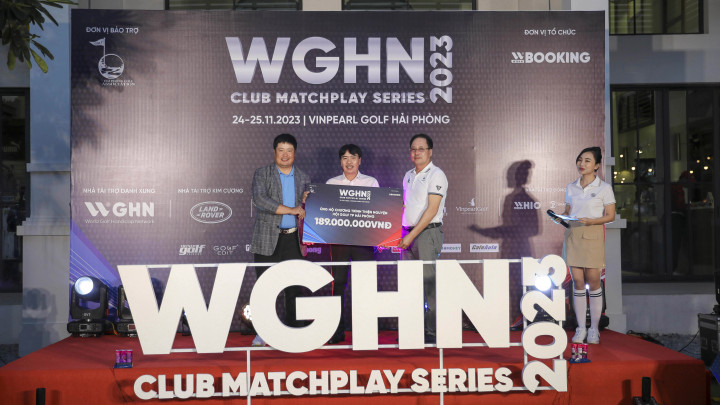 Hội golf Hải Phòng công bố danh sách trao từ thiện sau giải WGHN Club MatchPlay Series 2023