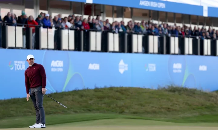 Rory McIlroy ghi 3 birdie liên tiếp cuối vòng 1 Irish Open 2024