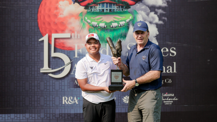 Nguyễn Đức Sơn trở thành golfer Việt Nam thứ 2 giành chiến thắng tại Faldo Series Asia