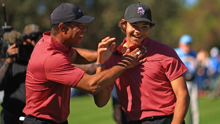 Charlie Woods ghi hole in one nhưng nhà Woods chưa thể chiến thắng PNC Championship