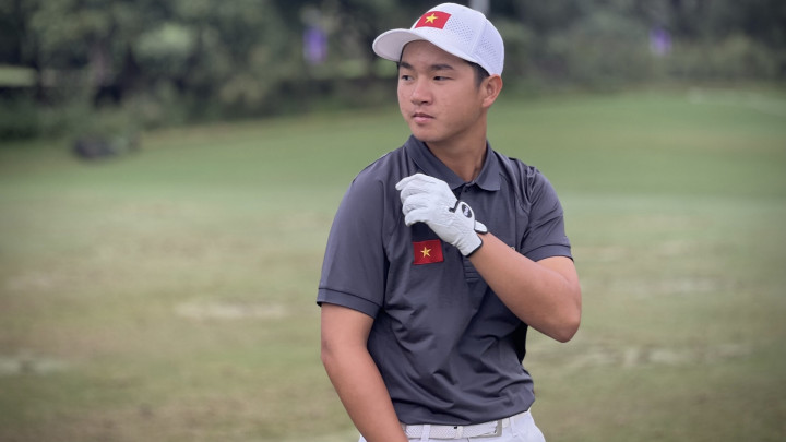 Nguyễn Anh Minh đứng trong Top 3 sau vòng 1 Malaysian Amateur Open 2024