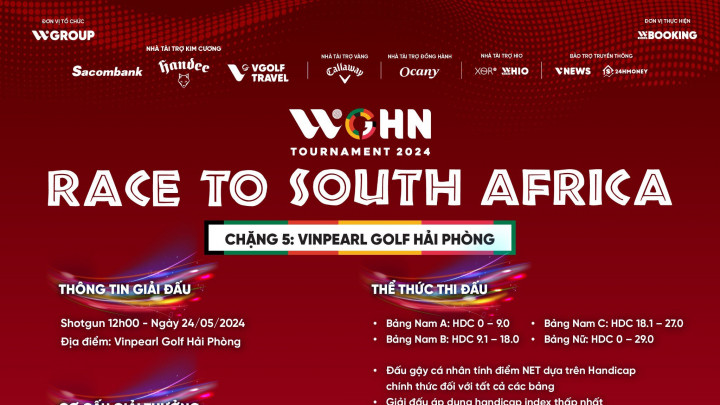 Đón chặng 5 WGHN Tournament Race to South Africa tại Vinpearl Golf Hải Phòng