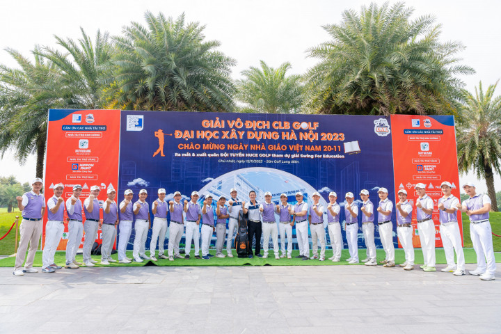 216 golfer tham dự giải vô địch CLB Golf Đại Học Xây Dựng Hà Nội 2024