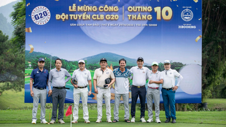 G20 tổ chức Lễ mừng công đội tuyển sau giải Vô địch các CLB golf Hà Nội mở rộng 2023