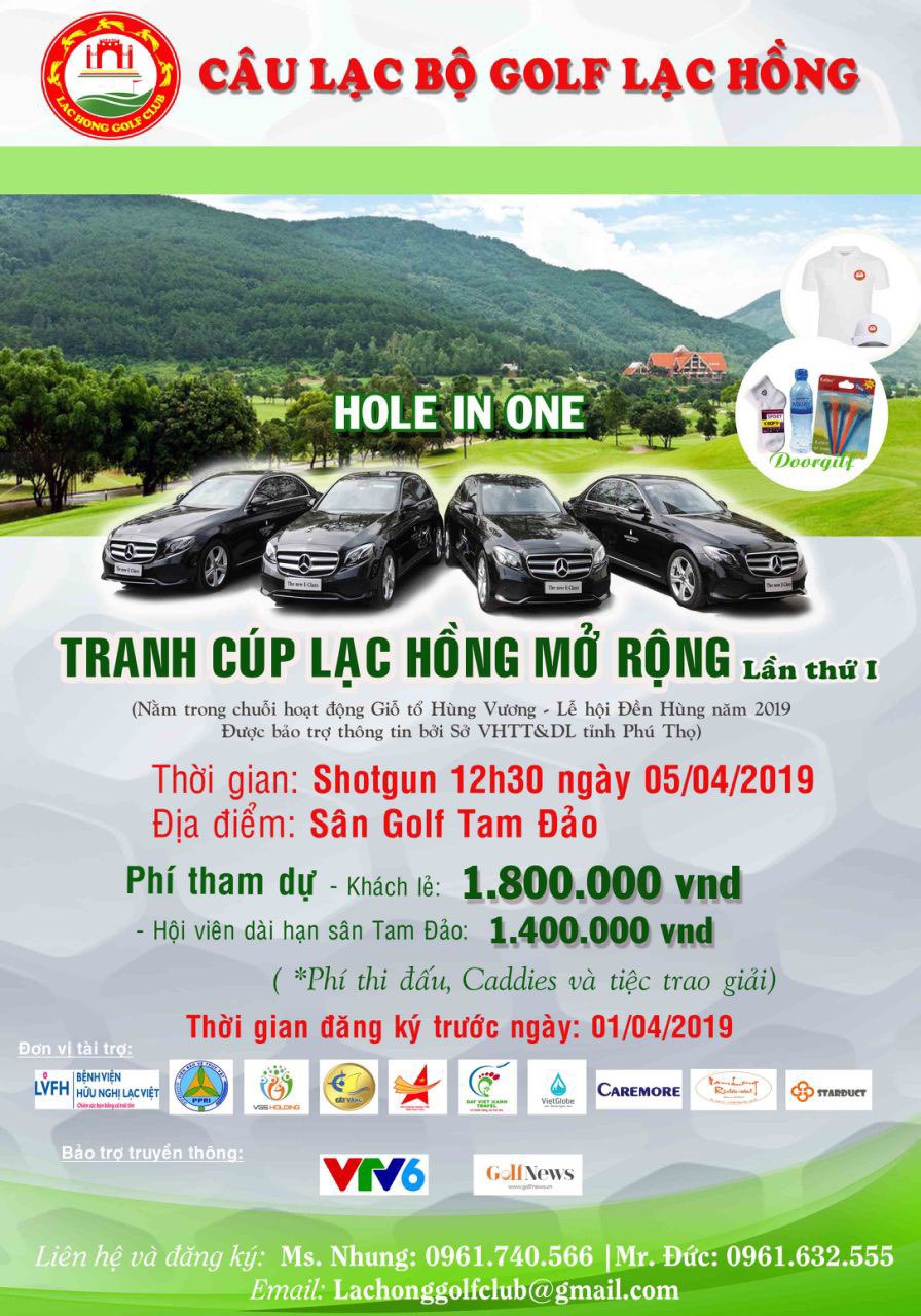 Hơn 140 golf tham gia Tranh cúp Lạc Hồng Mở rộng lần thứ nhất