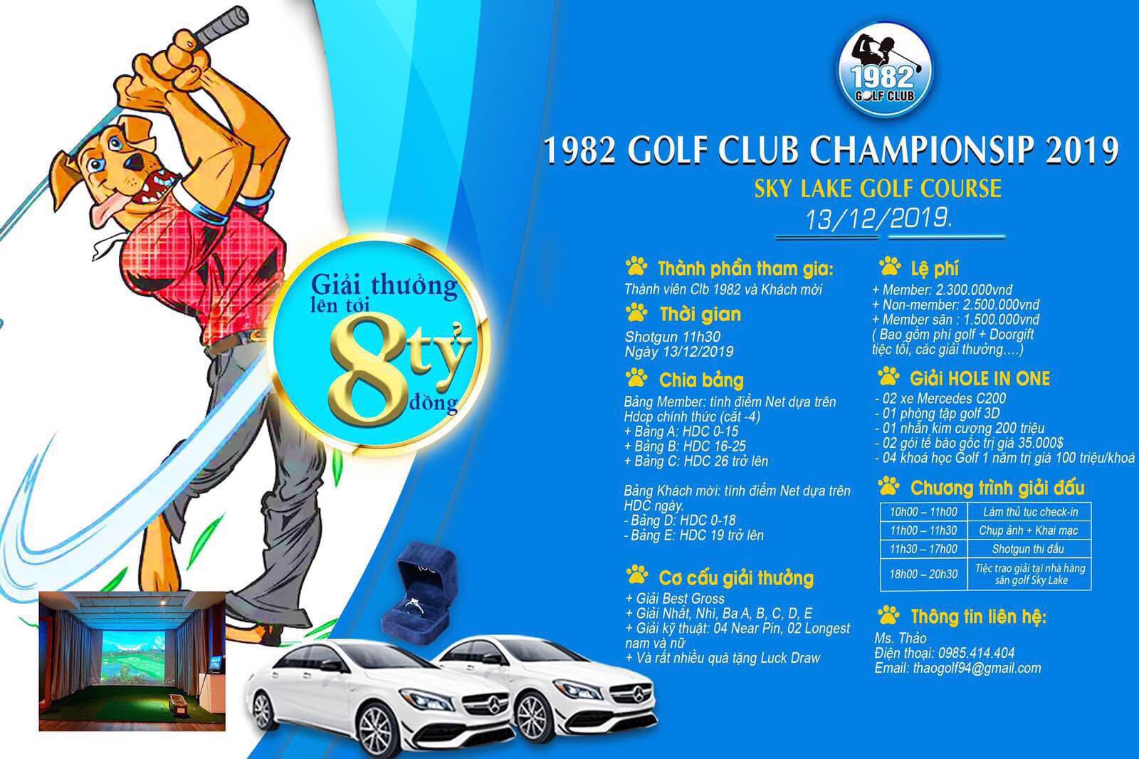 Gần 140 golfer tranh tài ở giải 1982 Golf Club Championship 2019