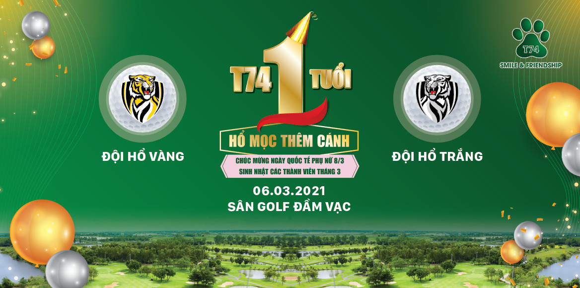 Giải golf mừng sinh nhật 1 tuổi T74 Golf Club chuẩn bị khởi tranh